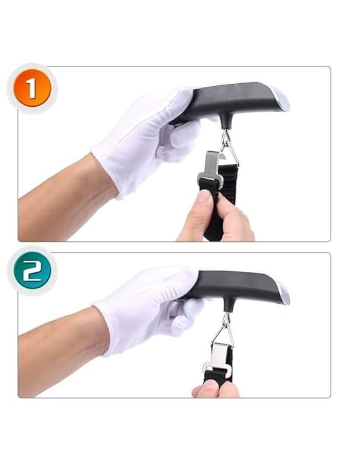 Digital Hanging Luggage Scale Portable Handheld Baggage Scale for Travel Suitcase Scale for Traveling with LCD Display 50Kg/110Lb, Multi, 1 Count (Pack of 1) - Image 2